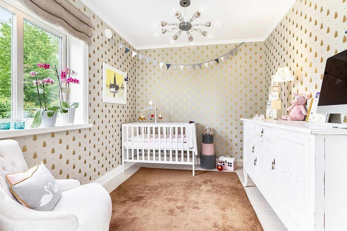 een voorbeeld van een licht interieur van een kinderkamer