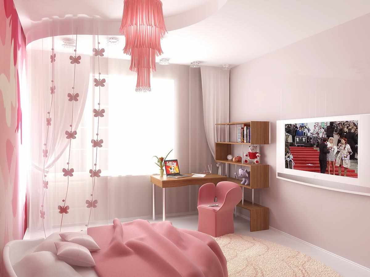 idea of ​​an unusual decor for a bedroom for a girl