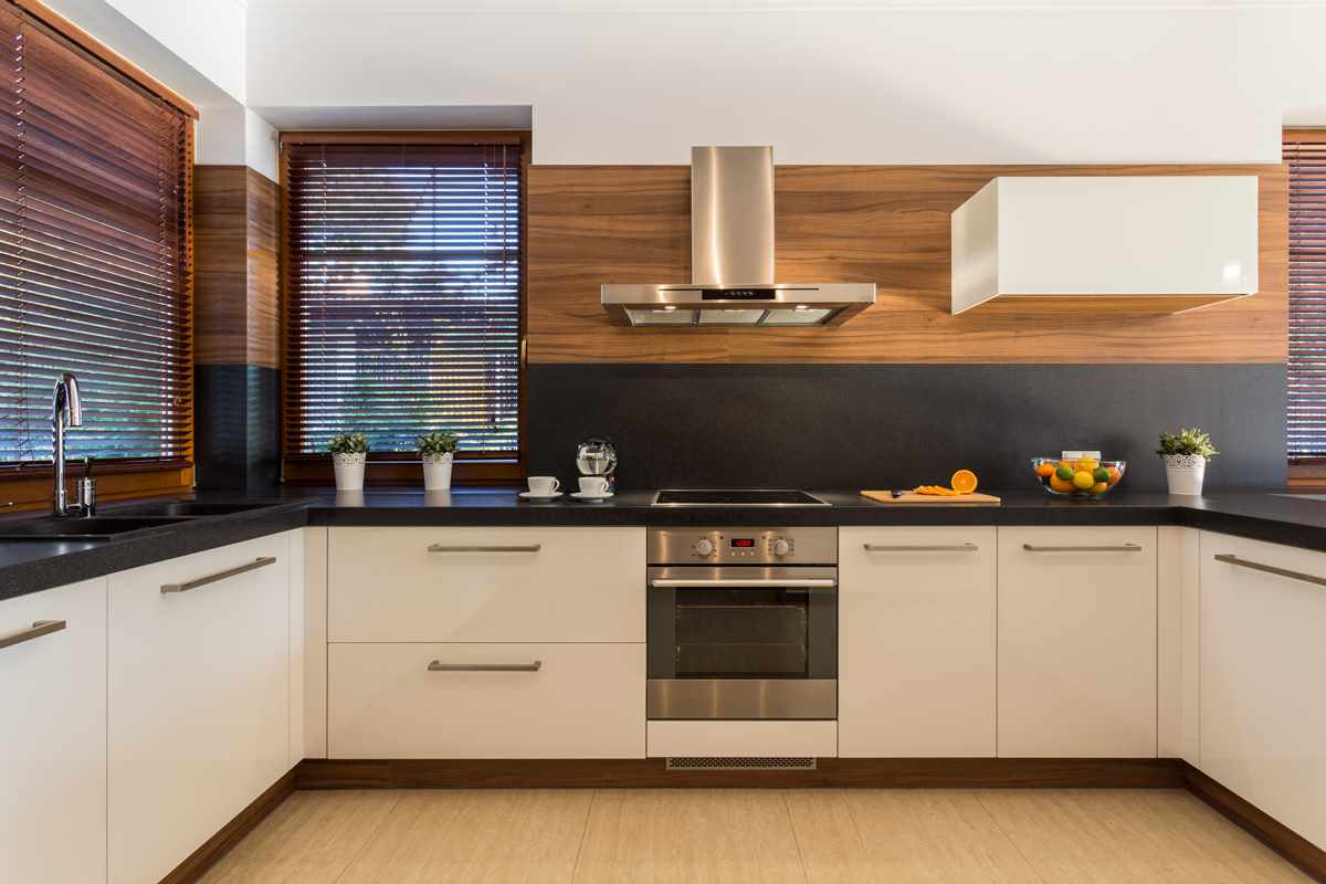 the idea of ​​a bright kitchen interior