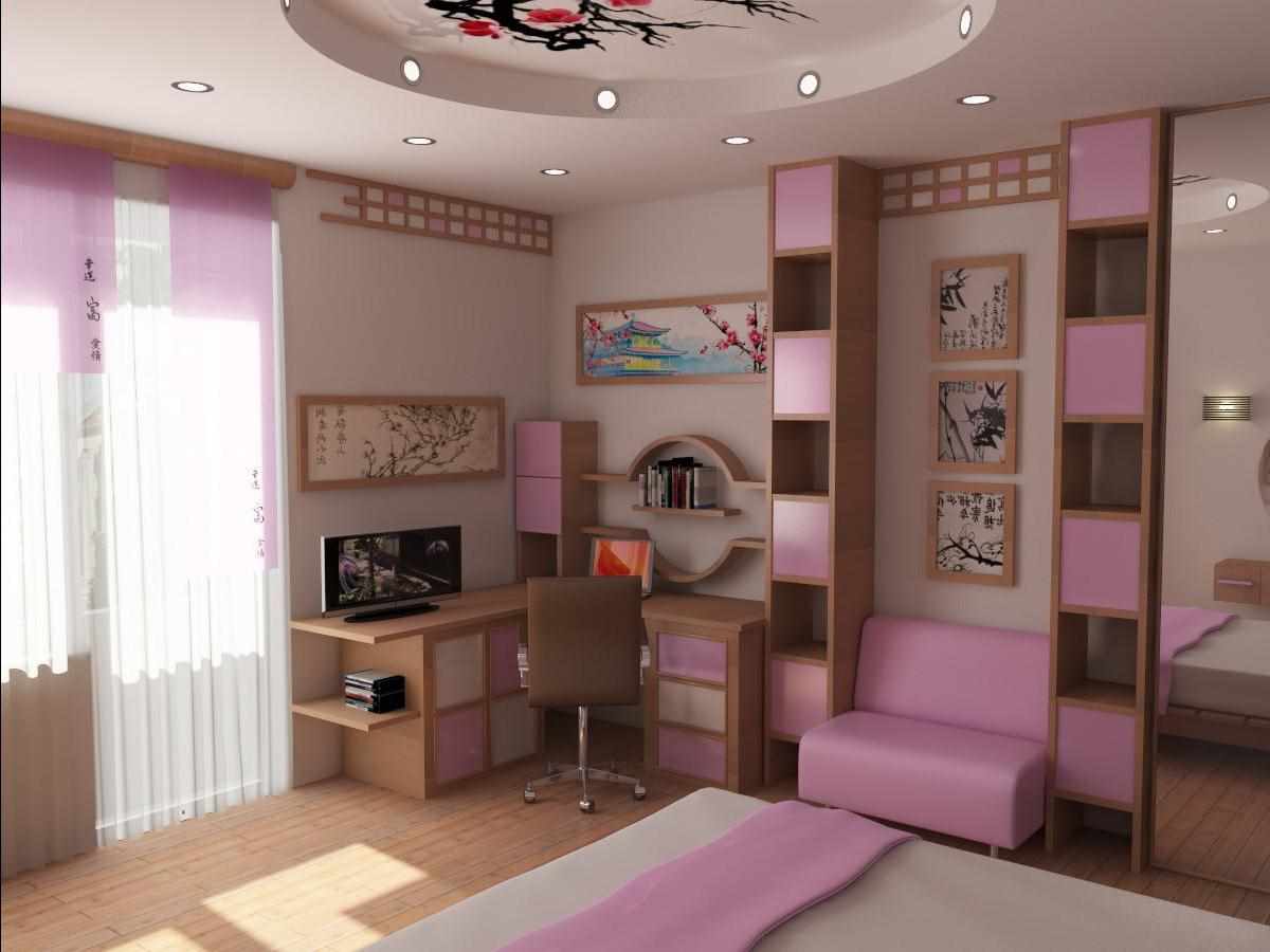 variant of a beautiful bedroom decor for a girl