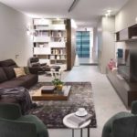 opción de usar un interior inusual de una sala de estar en el estilo del minimalismo photo
