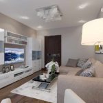 La idea de usar un diseño inusual de una sala de estar en el estilo de la imagen minimalista