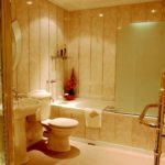 ideja par skaista stila vannas istabu ar flīzēm