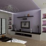 variant svetlého štýlu obývacej izby obrázok 16 m2