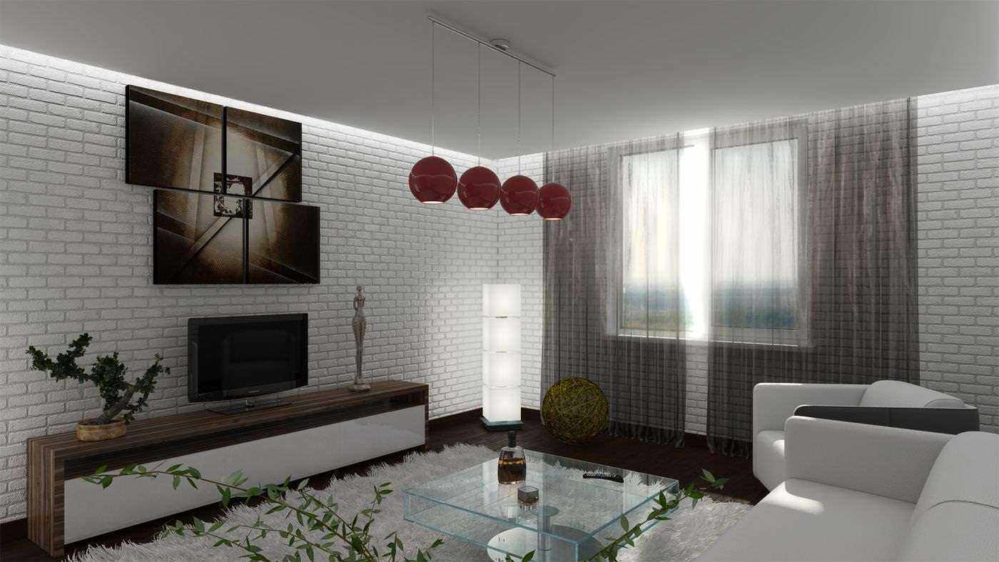 egy példa arra, hogy a nappali gyönyörű belsejét a minimalizmus stílusában használják