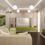 a idéia de usar um design brilhante de uma sala de estar no estilo do minimalismo