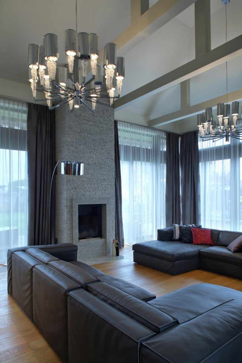 možnosť svetlého dekorácie obývacej izby 16 m2