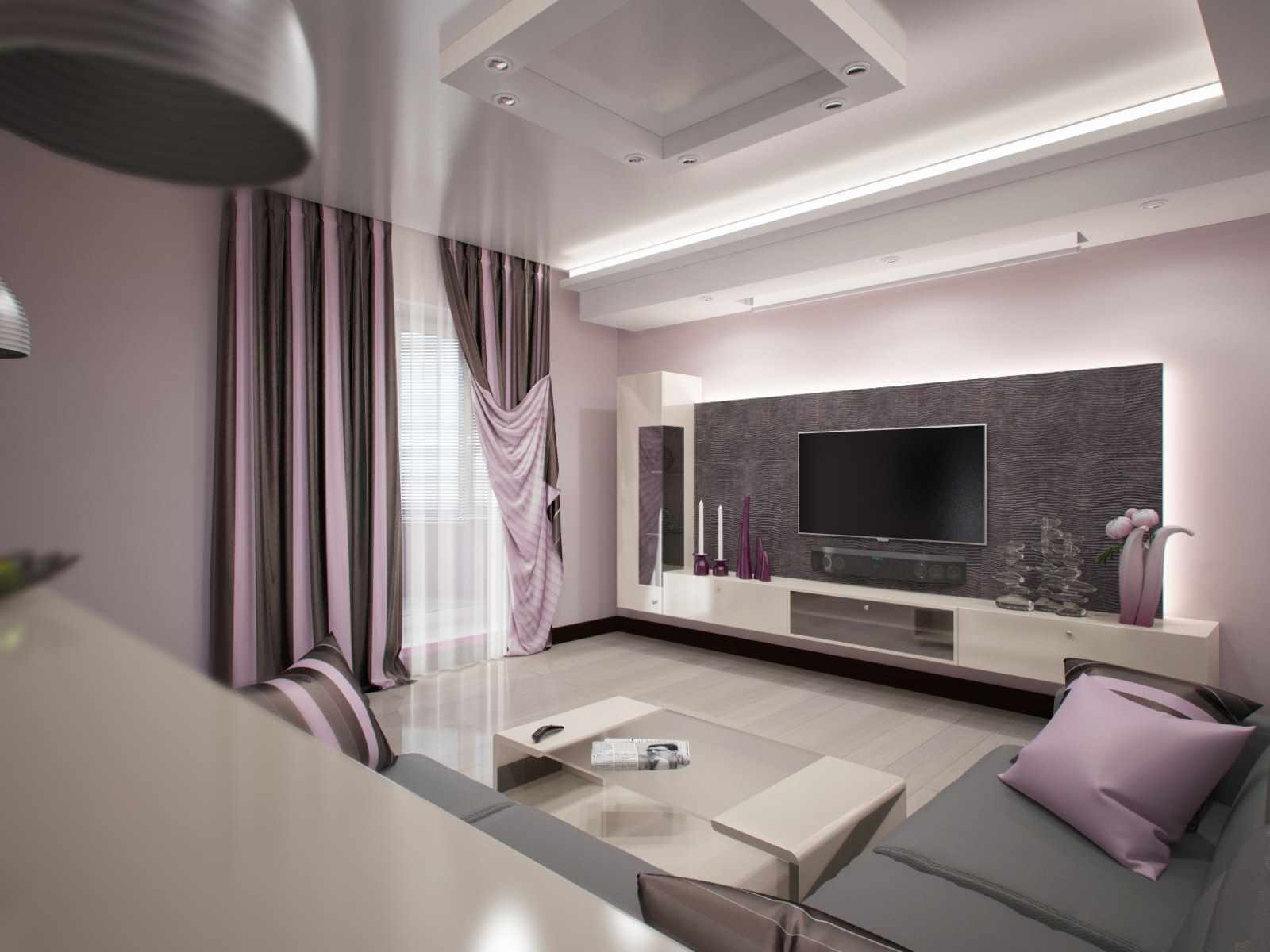 variante do interior incomum da sala 19-20 m²