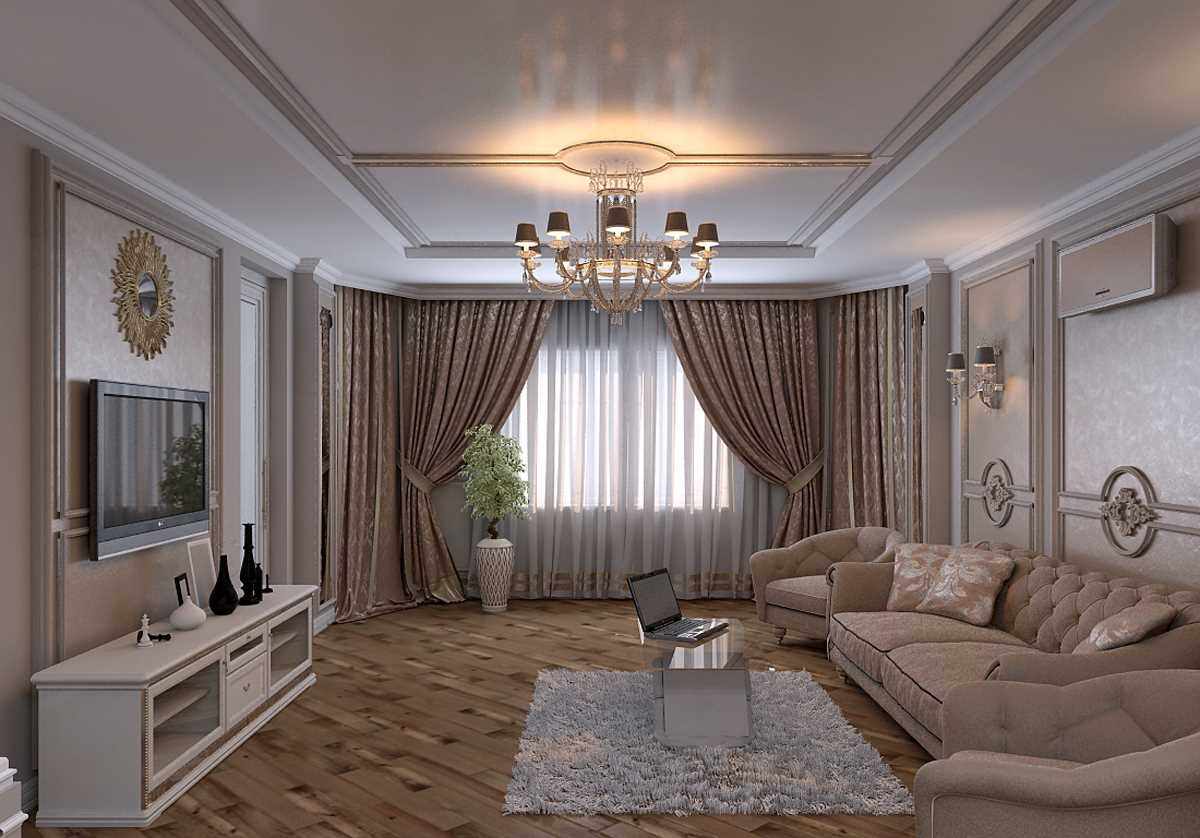 variante del design luminoso del soggiorno 19-20 mq