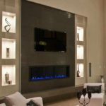 example of using a beautiful decor of a living room with a fireplace photo