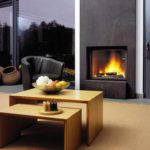 example of using a bright style living room with fireplace picture
