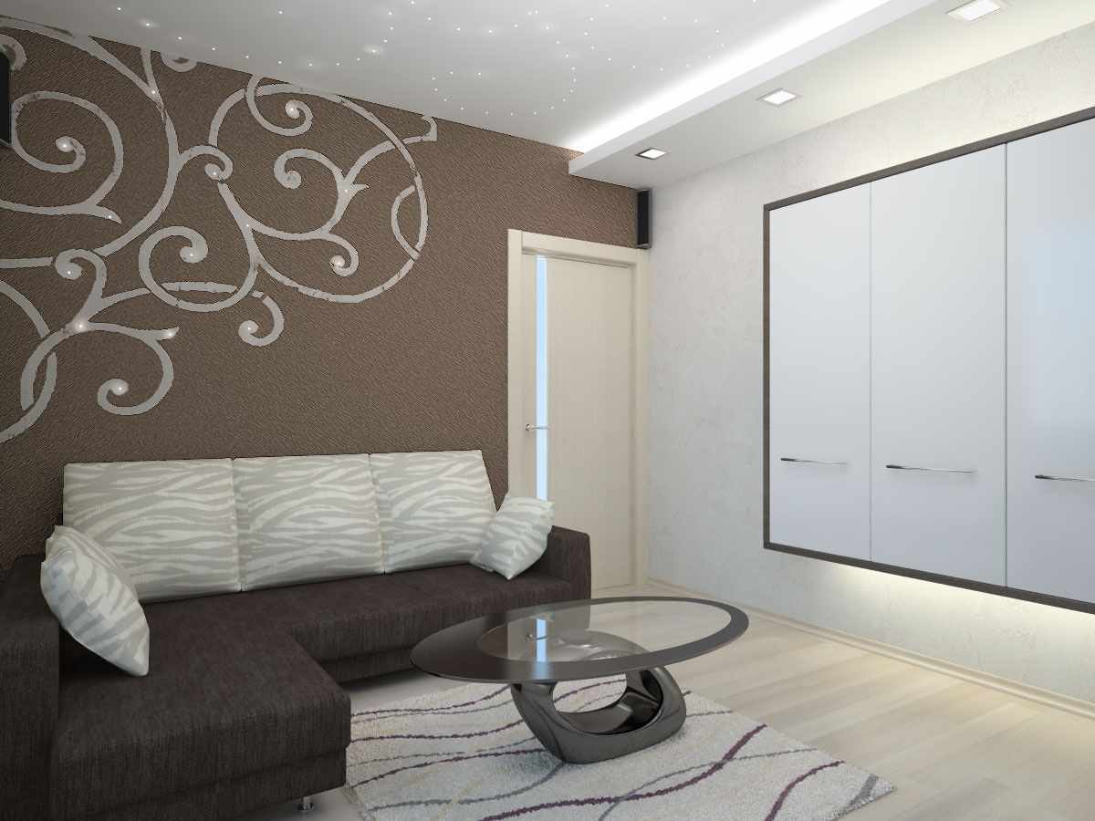 nápad svetlý interiér obývacej izby 16 m2