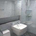An example of a beautiful bathroom decor with tiling