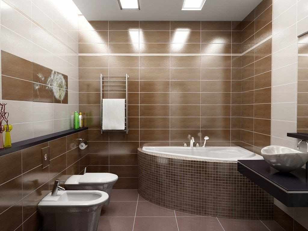 an example of an unusual style of a bathroom with a corner bath