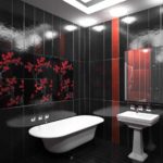 nápad svetlý interiér kúpeľne s obkladom fotografie