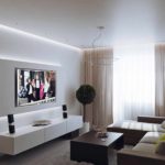 verzia krásnej výzdoby obývacej izby 19-20 m2 foto