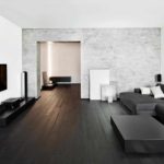 a ideia de usar um belo interior de uma sala no estilo minimalista