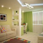 variant svetlé dekorácie obývacej izby obrázok 16 m2
