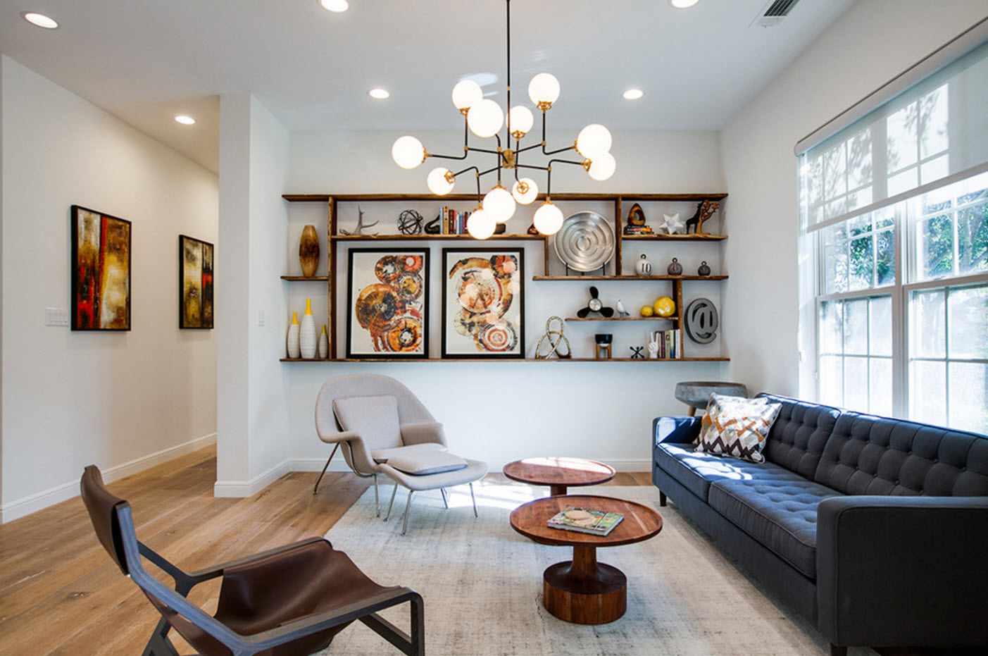exemple del disseny lluminós de la sala d’estar 2018