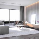 idea de usar una decoración ligera de una sala de estar en el estilo del minimalismo photo