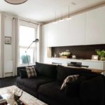 príklad svetlého dekoru obývacej izby s obrázkom 16 m2