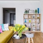 nápad svetlý interiér obývacej izby 2018 fotografiu
