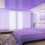 thiết kế phòng ngủ màu tím