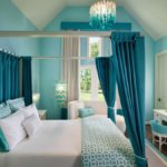 การออกแบบห้องนอนโทนสีฟ้าคราม
