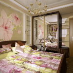 การออกแบบห้องนอนตกแต่งดอกไม้