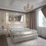 neoklasicisma guļamistabas dizains