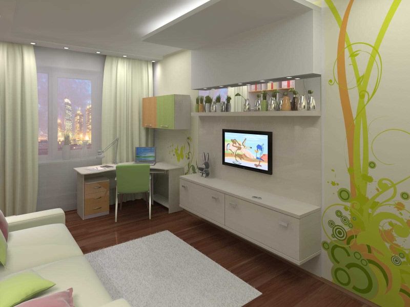 Kicsi terület modern gyermekszoba tervezése
