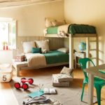 Interiér detskej izby v rustikálnom štýle
