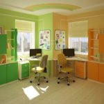 Coloring a child's room with color