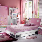Stylish teenage girl bedroom