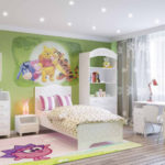 Dormitor pentru fată în stilul desenelor animate preferate