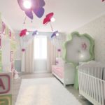 Bedroom for two girls of different ages