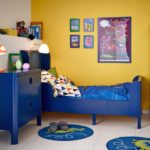 Màu xanh trong nội thất nhà trẻ