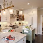 U-shaped layout walk-through kitchen