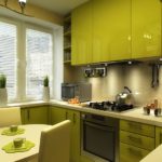 Lengkap dapur dengan facades akrilik