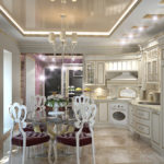 Cozinha Art Nouveau com elementos clássicos