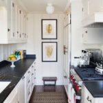 Uzun bir mutfağın paralel düzeni