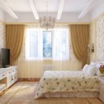 Sertare lungi într-un dormitor în stil clasic