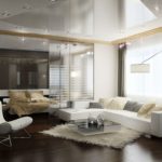 The abundance of glossy surfaces in a modern interior