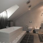 Badkamer decoratie op zolder