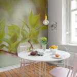 Mutfaktaki duvar resimleri, kısa duvarda istenen vurguyu oluşturmaya yardımcı olacaktır