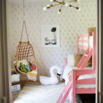 Hanging chair in the daughters room