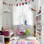 holiday flags in the design of the nursery