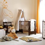 Stylish room for newborn care