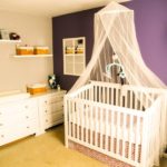 Contrast baby room decor