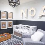 The strict style of the design of the children's room